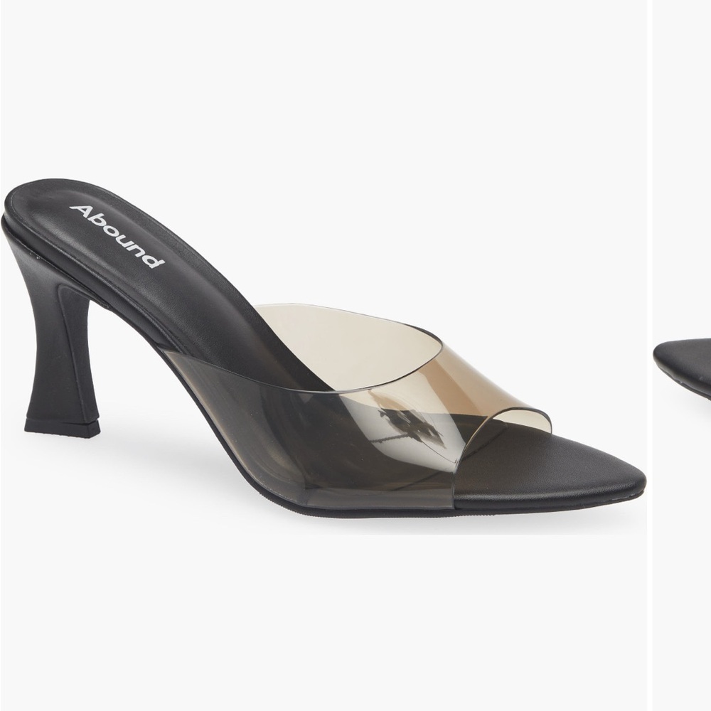 Clear Black - NEW - Abound Heeled Mules